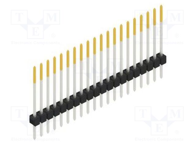 Connector: pin strips; pin header; male; PIN: 20; 2.54mm; THT; 1x20