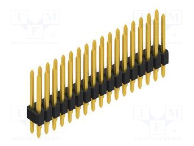 Connector: pin strips; pin header; male; PIN: 34; 1.27mm; THT; 2x17
