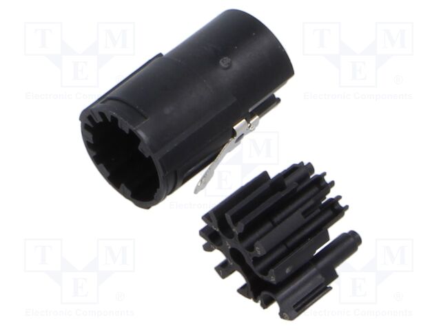Connector: M17; male; contact insert; PIN: 9(4+5); crimped