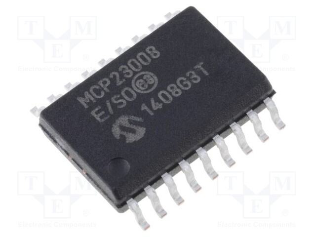 IC: expander; 8bit I/O port; I2C; SO18; 1.8÷5.5VDC