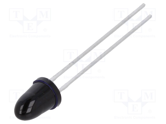 IR transmitter; 5mm; 950nm; black; 550mW; 5°; THT; 100mA; 1.5÷1.8V