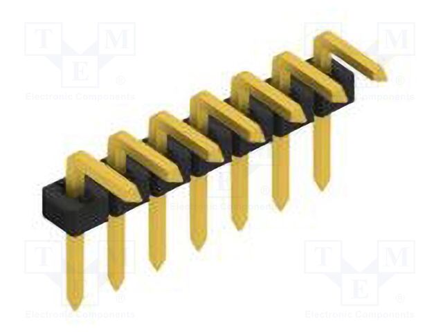 Connector: pin strips; pin header; male; PIN: 7; 2mm; THT; 1x7; 100V