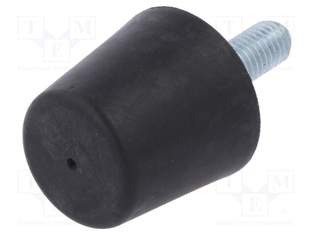 Vibroisolation foot; Ø: 38mm; Shore hardness: 55±5; 1117N; 128N/mm