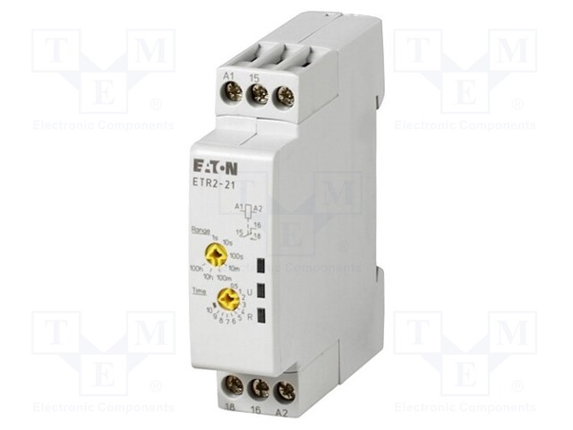 Timer; 0,05s÷100h; SPDT; 250VAC/3A; 24÷240VAC; 24÷48VDC; DIN; PIN: 5