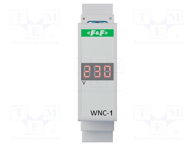 Voltmeter; digital,mounting; 80÷500V; for DIN rail mounting