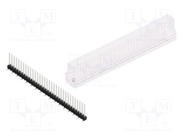 Connector: pin strips; pin header; male; PIN: 33; 2.54mm; SMT; 1x33