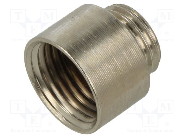 Reduction of threads for glands; Int.thread: PG9; brass