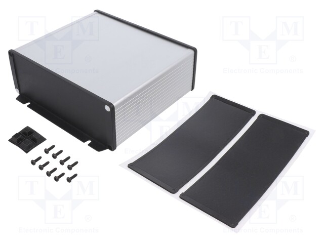 Enclosure: with panel; with fixing lugs; 1457U; X: 191mm; Y: 160mm