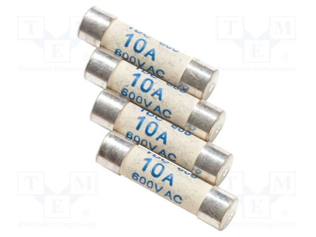 Fuse; 10A; 600V; 4pcs.