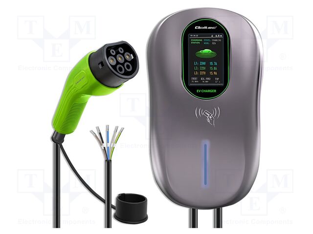 Charger: eMobility; 1x0.5mm2,5x6mm2; 220/480VAC; 22kW; IP54; 5m