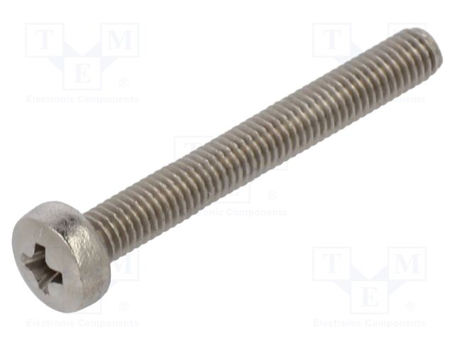 Screw; M3x25; Head: button; Phillips; PH1; A2 stainless steel