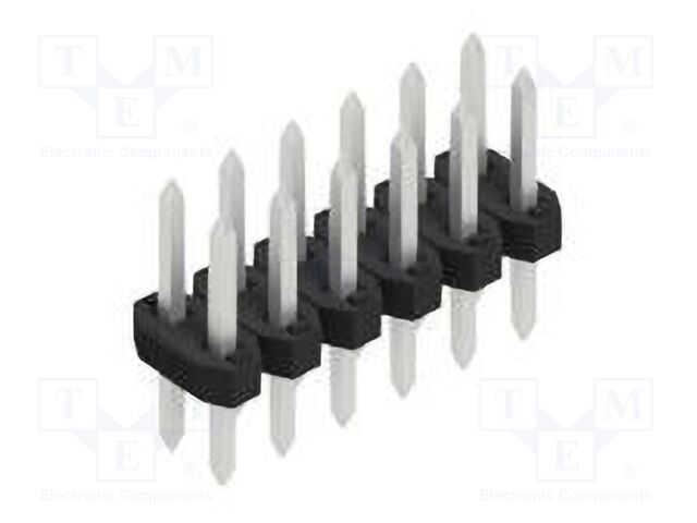 Connector: pin strips; pin header; male; PIN: 12; 2mm; THT; 2x6; 100V