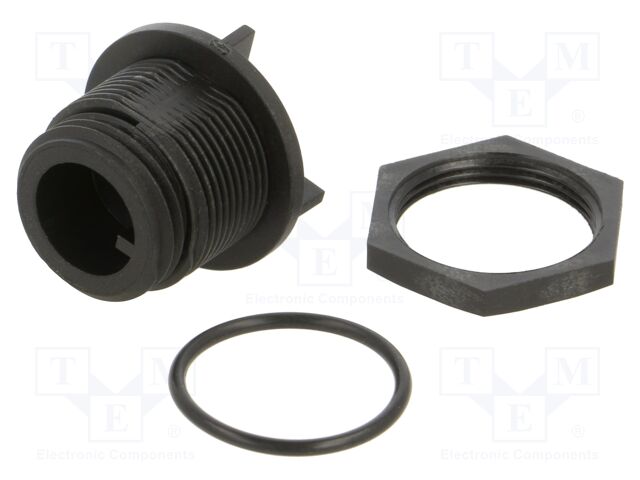 Connector: circular; socket; male; PIN: 2; w/o contacts; IP68; 250V