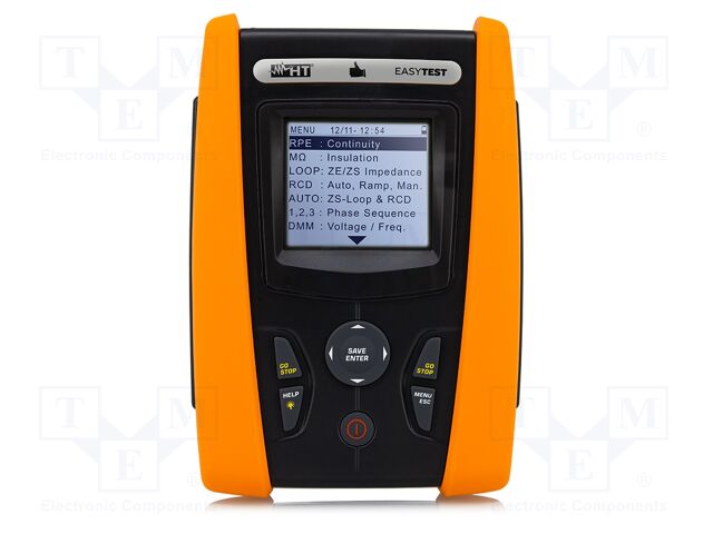 Meter: appliance meter; LCD; 320x240; USB; 50V,100V,250V,500V,1kV