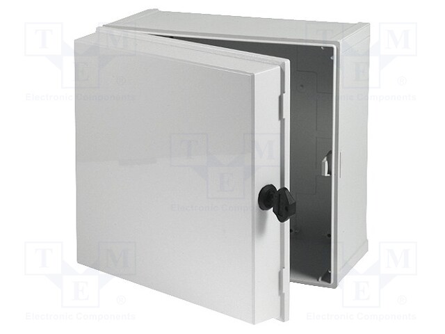 Enclosure: wall mounting; X: 300mm; Y: 300mm; Z: 180mm; CAB; grey