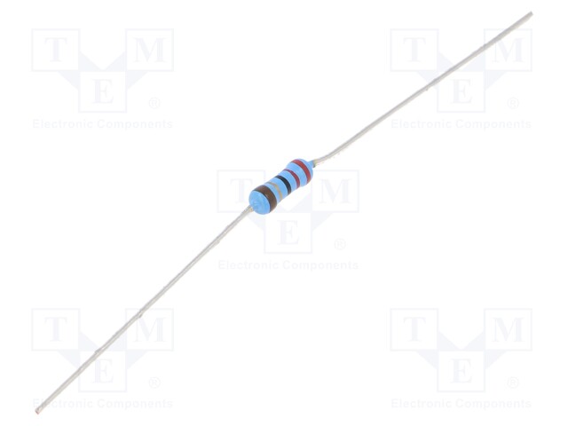 Resistor: thin film; THT; 22Ω; 600mW; ±5%; Ø2.5x6.5mm; 50ppm/°C