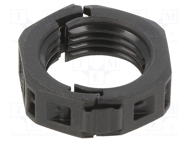 Nut; Thread: metric; polyamide 6; LN,PMAFLEX; -30÷100°C; UL94HB