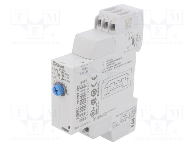 Timer; 0,1s÷100h; SPDT; 250VAC/8A; Usup: 24÷240VAC; 24VDC; DIN; IP20