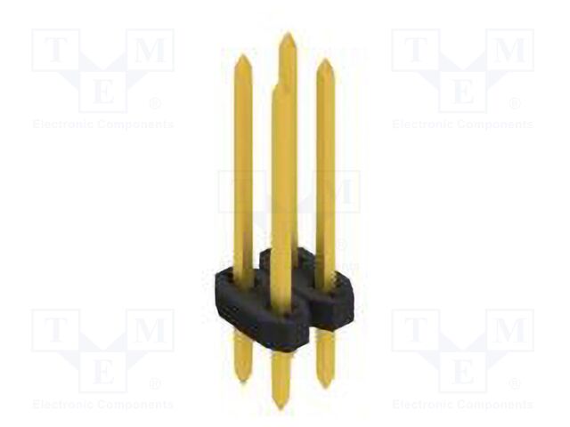 Connector: pin strips; pin header; male; PIN: 4; 2mm; THT; 2x2; 100V