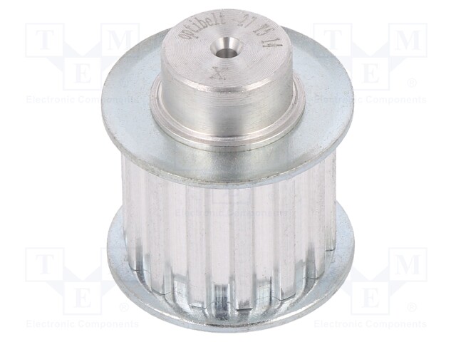 Belt pulley; T5; W: 16mm; whell width: 27mm; Ø: 1.45mm; aluminium