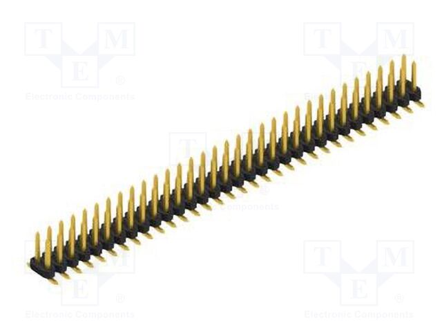 Connector: pin strips; pin header; male; PIN: 64; 2mm; SMT; 2x32