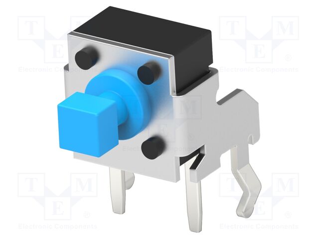 Microswitch TACT; SPST; Pos: 2; 0.05A/24VDC; THT; none; 1.6N; square