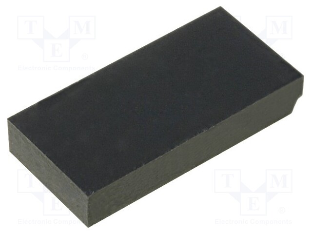 Self-adhesive foot; H: 3.5mm; black; rubber; W: 20mm; L: 10mm