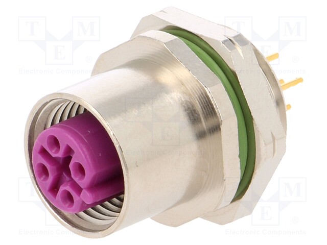 Socket; M12; PIN: 5; female; B code-Profibus; THT; Thread: PG9