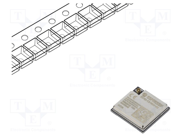 Module: IoT; WiFi; external; SMD; 13.2x12.5x2.4mm; I-PEX (u.FL)