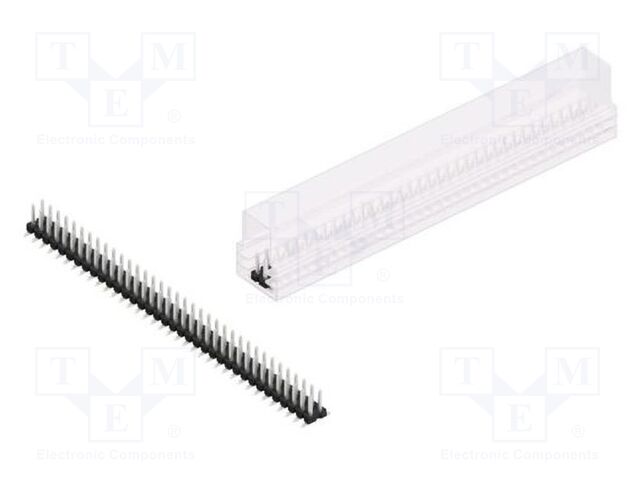 Connector: pin strips; pin header; male; PIN: 72; 2.54mm; SMT; 2x36