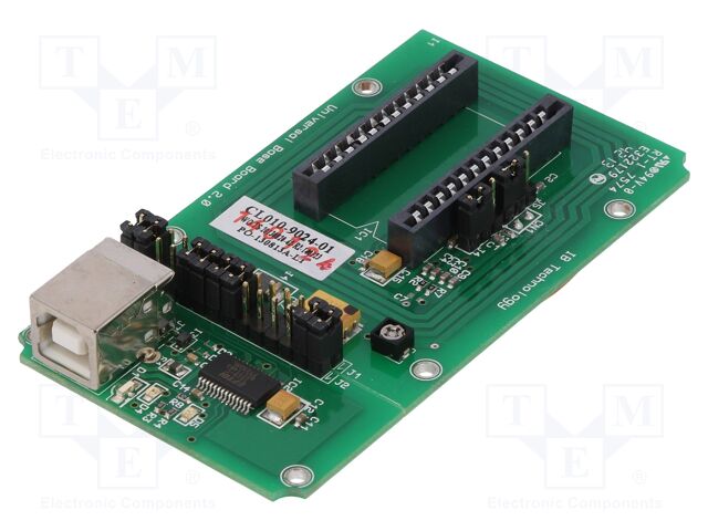 Dev.kit: RFID; RS232 TTL,USB; USB B,pin strips; 90x50mm; 5V