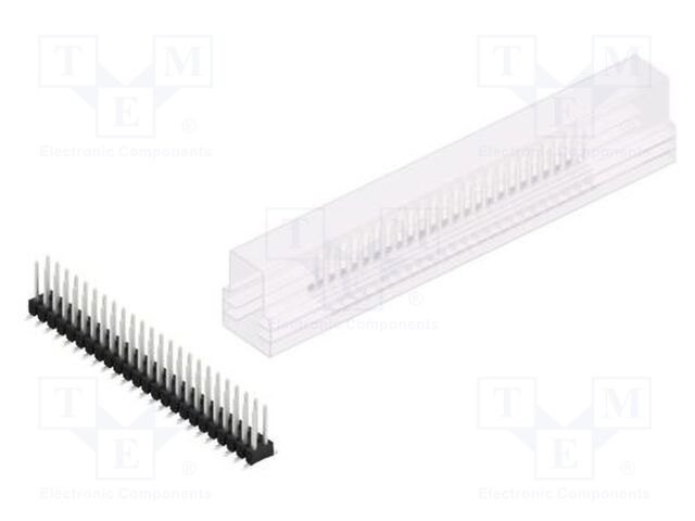 Connector: pin strips; pin header; male; PIN: 48; 2.54mm; SMT; 2x24
