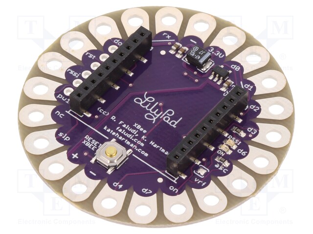 Module: adapter; XBee; LilyPad; goldpin,metalic holes; 50mm