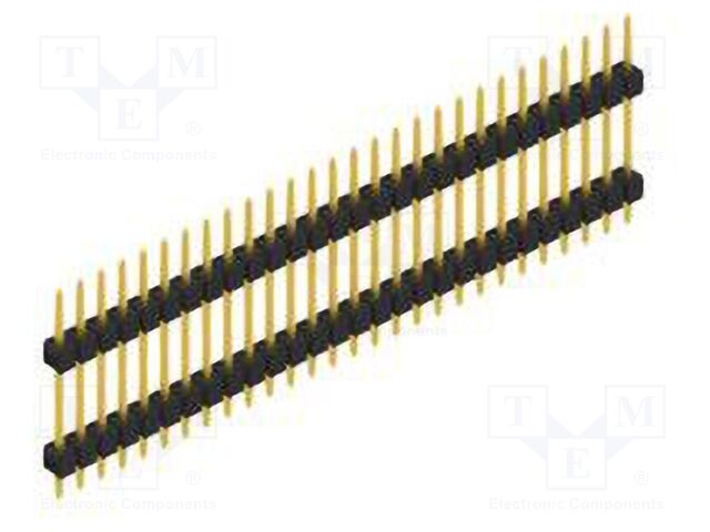 Connector: pin strips; pin header; male; PIN: 28; 2.54mm; THT; 1x28