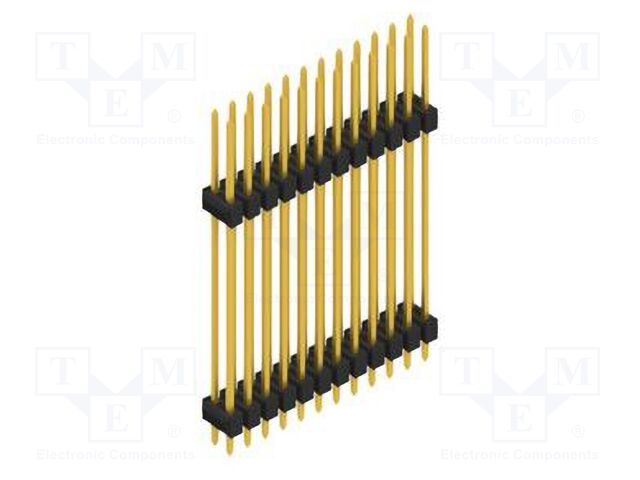 Connector: pin strips; pin header; male; PIN: 24; 2.54mm; THT; 2x12