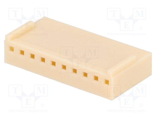 Plug; wire-board; female; NS25; 2.54mm; PIN: 10; w/o contacts; 250V