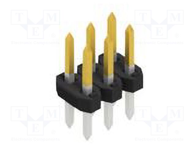 Connector: pin strips; pin header; male; PIN: 6; 2mm; THT; 2x3; 100V