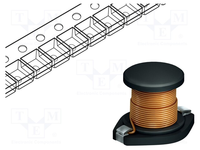 Inductor: ferrite; SMD; 68uH; 2A; 140mΩ; 13x9.55x8mm; ±20%