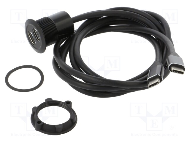 Adapter; for panel mounting,rear side nut; Thread: M22; 1÷10mm