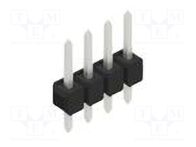 Connector: pin strips; pin header; male; PIN: 4; 2.54mm; THT; 1x4