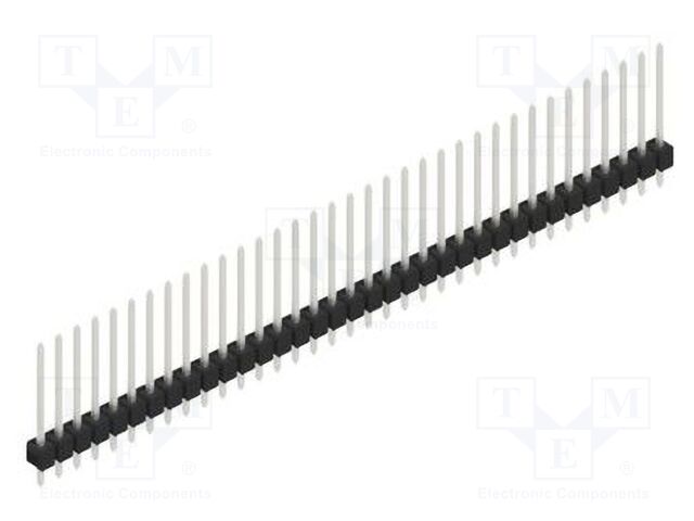 Connector: pin strips; pin header; male; PIN: 35; 2.54mm; THT; 1x35