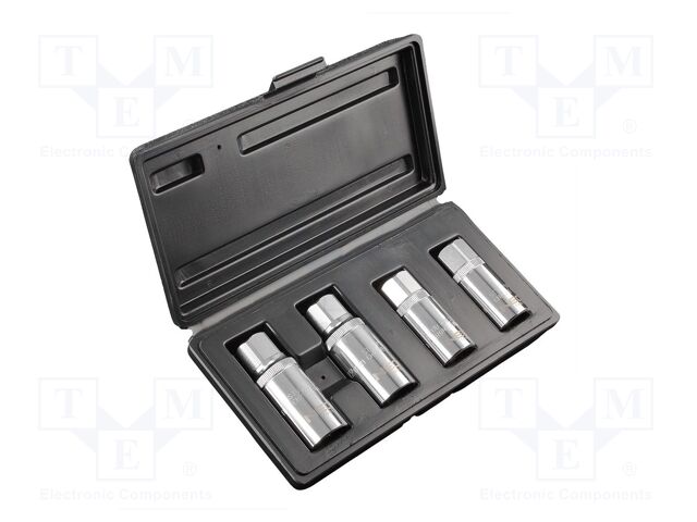 Kit: roller stud extractor; 6mm,8mm,10mm,12mm; 4pcs.