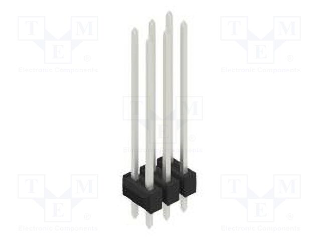 Connector: pin strips; pin header; male; PIN: 6; 2.54mm; THT; 2x3