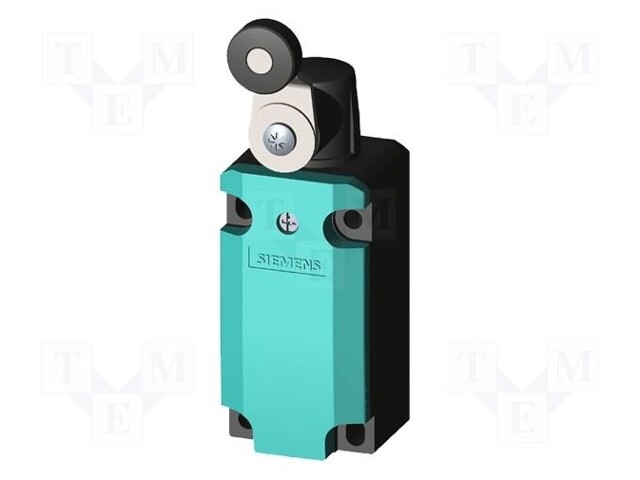 Limit switch; lever R 27mm, plastic roller Ø19mm; NO + NC; 10A