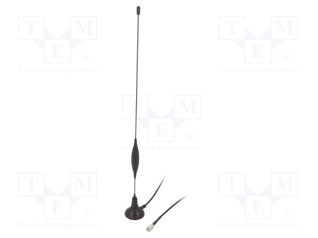 Antenna; 3G,GSM; 5dBi; magnet; 824÷894MHz,900MHz,1.8GHz; male,SMA