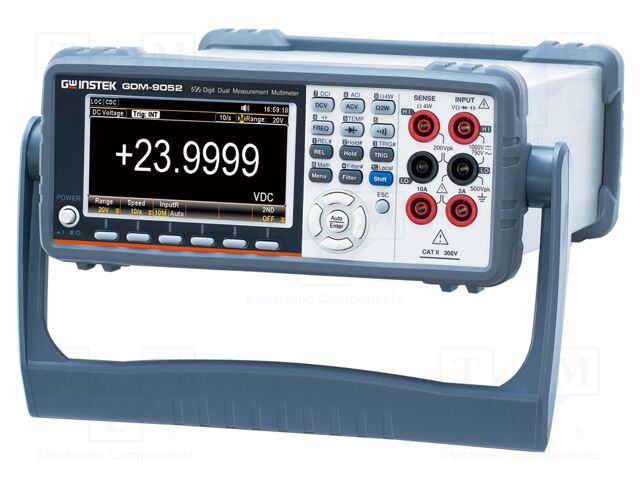 Benchtop multimeter; LCD TFT 3"; 5,5 digit; True RMS