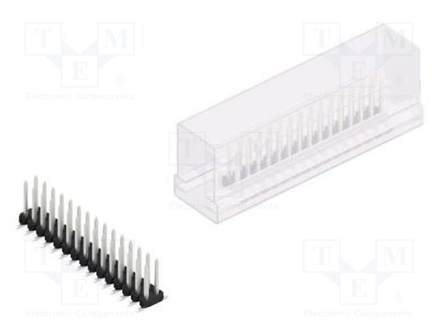 Connector: pin strips; pin header; male; PIN: 30; 2mm; SMT; 2x15