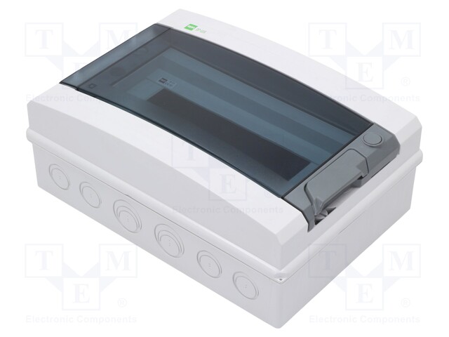 Enclosure: for modular components; IP65; light grey; ABS; 400V