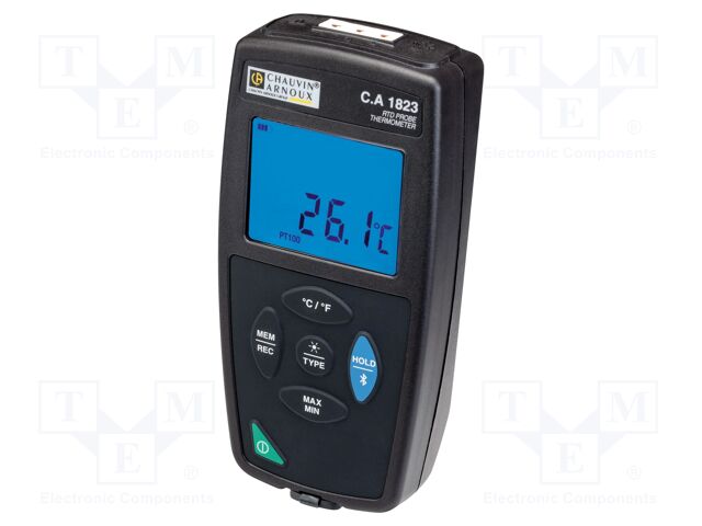 Logger: temperature; LCD,with a backlit; -100÷400°C; Channels: 1