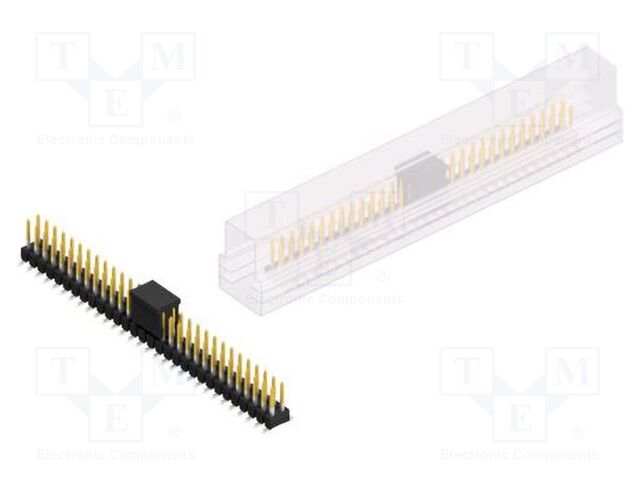 Connector: pin strips; pin header; male; PIN: 60; 2.54mm; SMT; 2x30